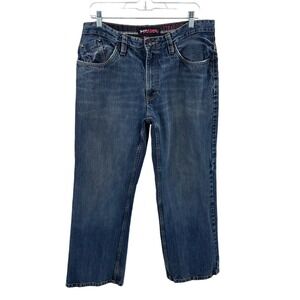 Tony Hawk Men 36x30  Straight Leg Denim Jeans Medium Wash Blue Skateboarding